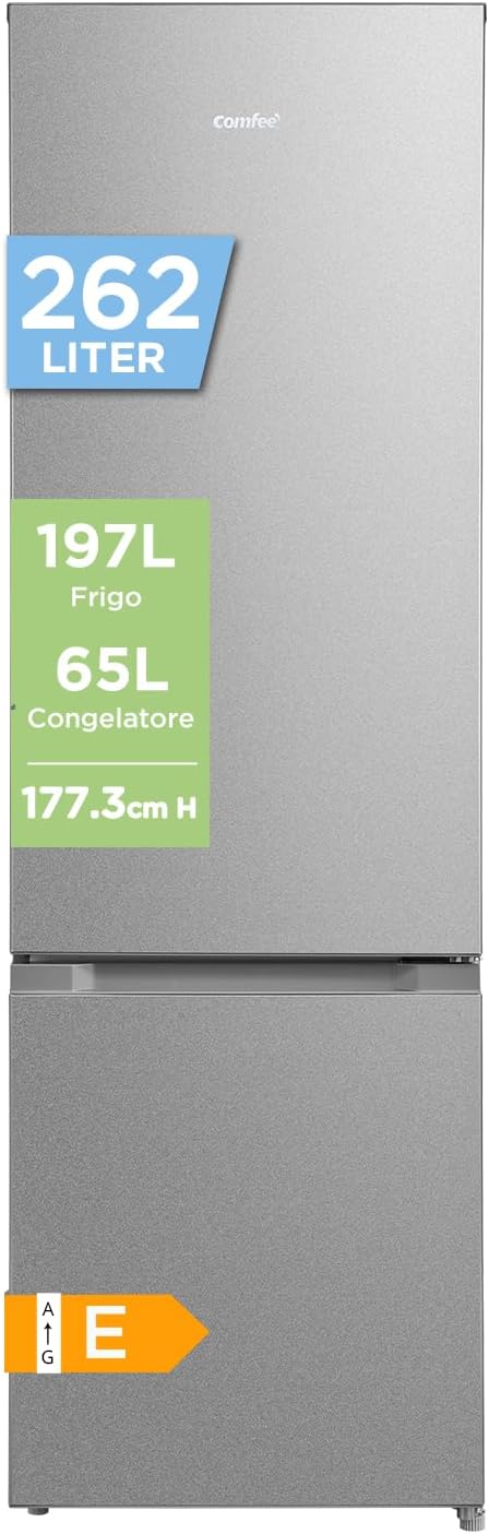 frigorifero RCB268LS2EU, 54,7 × 56,8 × 177,3 cm, 262L, COMFEE', RCB268LS2EU(E)