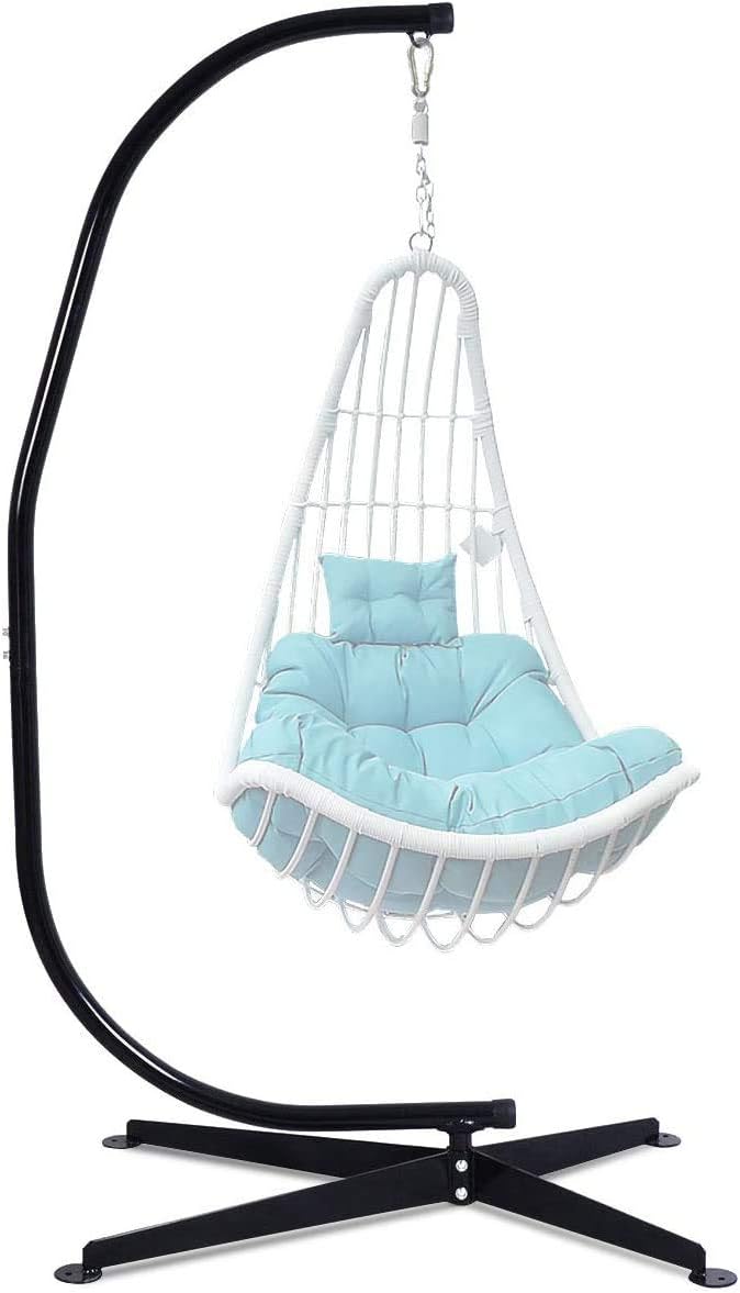 sedia, 150 kg, regolabile, metallo, per il giardino, RELAX4LIFE, Telaio Supporto per Interni, Giardino (Modello 3)