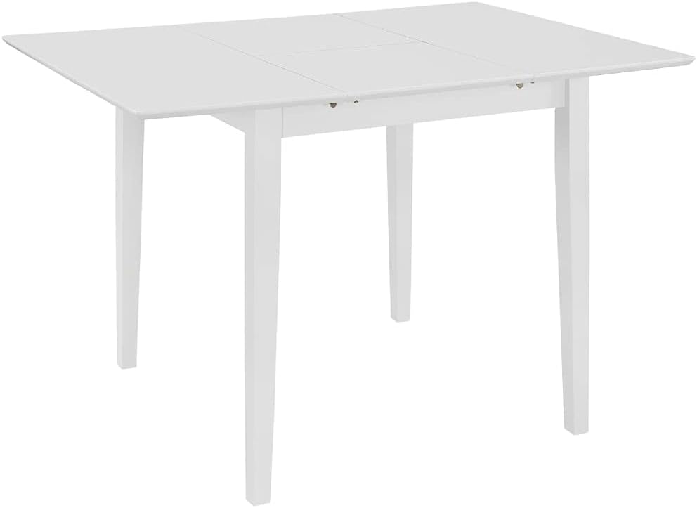 tavolo, 80 × 74 cm, 3 pezzi, legno massello, bianco, Générique