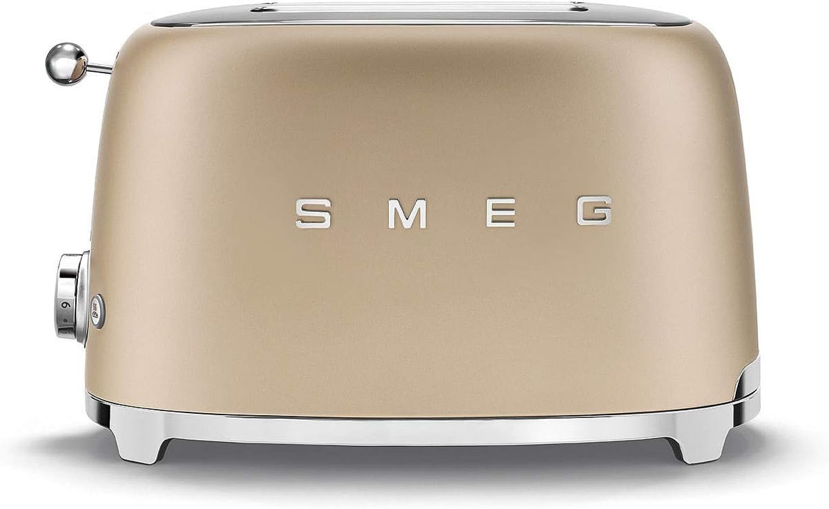 Tostapane TSF01CHMEU, 36mm, 950W, Smeg, 2 Scomparti da 36mm, 6 Livelli di Doratura