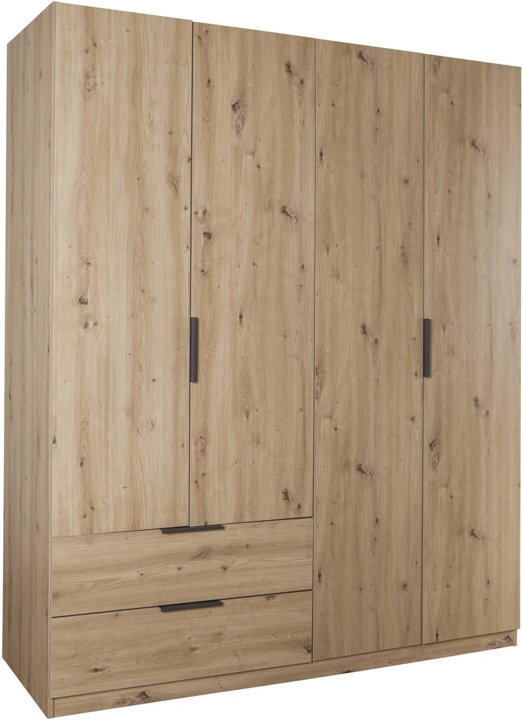 letto, 162,2 × 200 × 58,2 cm, con cassetti, per la camera da letto, Composad, Composad Armadio della Linea ESPRESSO con 4 Ante e 2 Cassetti, 2x200x58