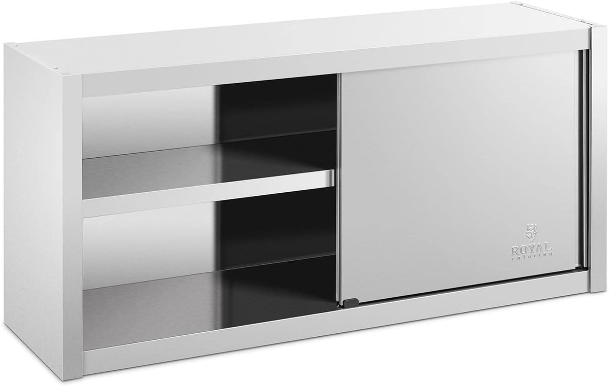 Mobili a muro RCSSWC-120X45-S, 120 × 45 × 60 cm, 600 kg, acciaio inox, per la cucina, Royal Catering