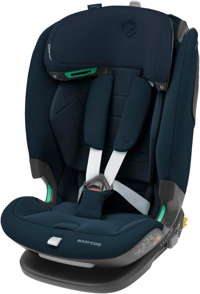 Seggiolini auto, 150 cm, blu, Maxi-Cosi, Seggiolino auto per bambini, 15 Mesi- 12 Anni (76-150 cm), Reclinabile 4 posizioni