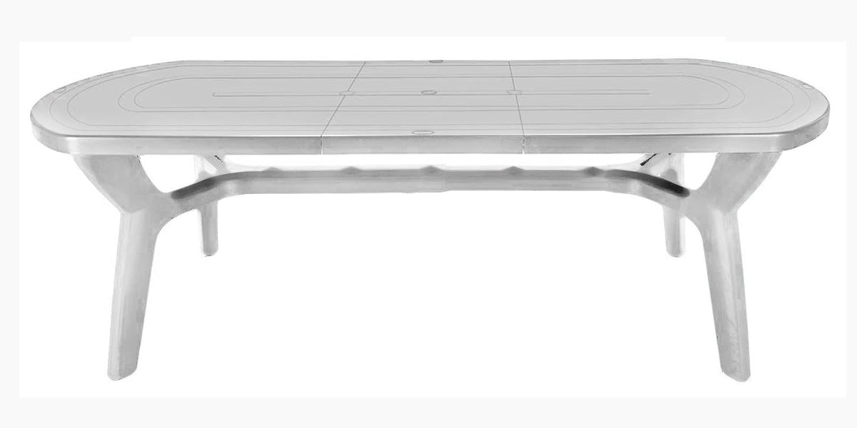 tavolo da giardino, 230 cm, plastica, per il giardino, GBSHOP