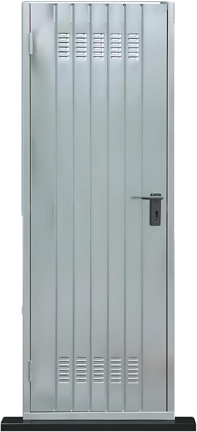 Porte per garage, 80 × 200 cm, acciaio, Sicurezza e Durabilità. (80 x 200 cm)
