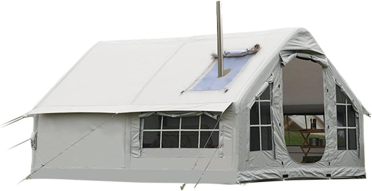 Tende igloo, 385 × 260 × 200 cm, SUYUDD, tenda da cabina per 6-8 persone, tenda da casa gonfiabile con finestra in rete