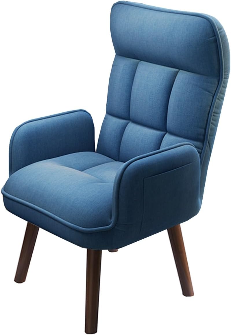 sedia da ufficio, tessuto, blu, per l'ufficio, per la camera da letto, ZJYIGOWL
