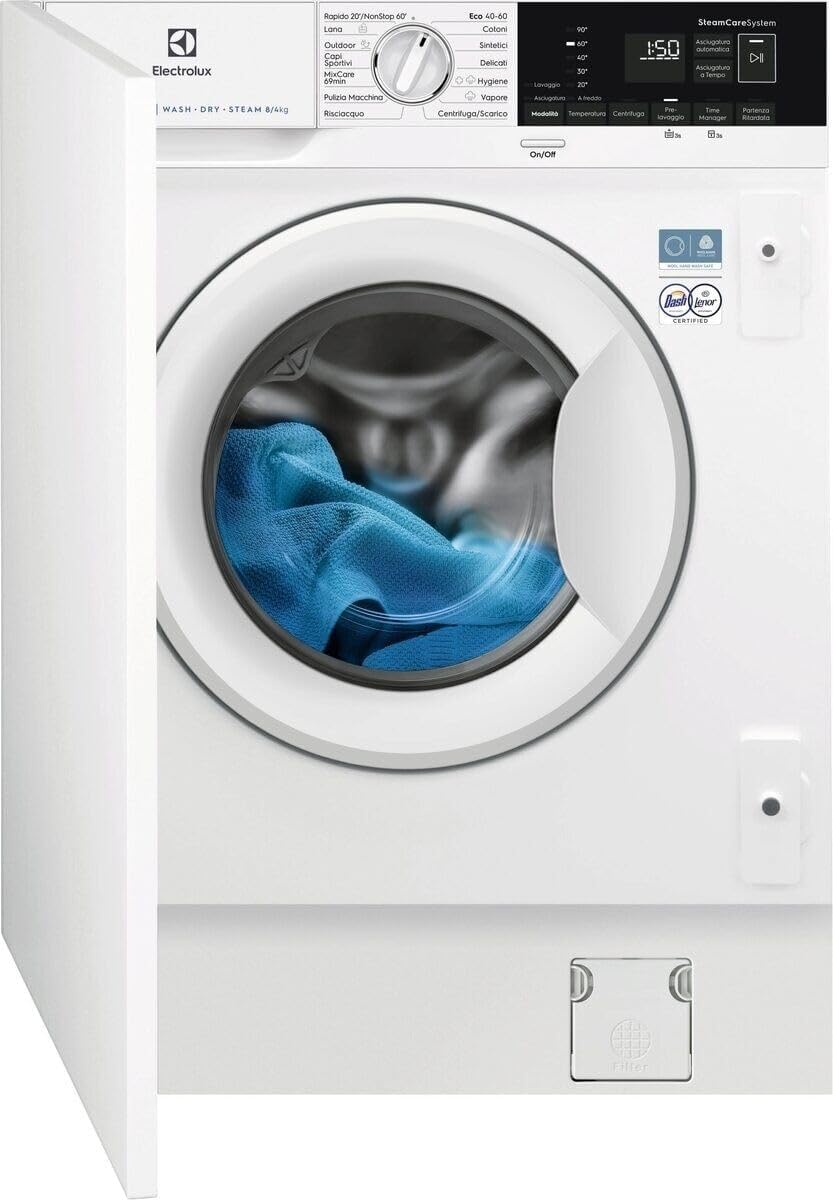 Electrolux EW7W84BDBI Lavasciuga combinate, 4 kg