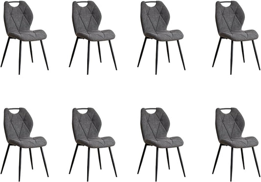 sedia, metallo, tessuto, grigio, per la cucina, per il soggiorno, GrandCA HOME