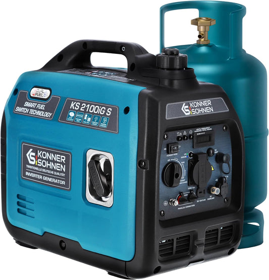 Generatori, 480 × 290 × 430 m, 2000 W, 230 V, con illuminazione LED, nero, K&S Könner&Söhnen