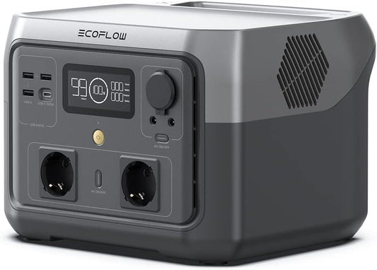 Generatori, 512Wh, senza fili, EF ECOFLOW, ECOFLOW Centrale Elettrica Portatile RIVER 2 MAX, Batteria LiFeP04 da 512Wh