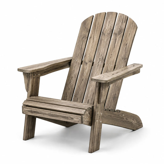 Sedia Adirondack in Legno di Pino Marrone