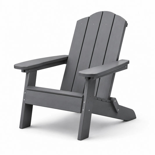 Sedia Adirondack in plastica grigio