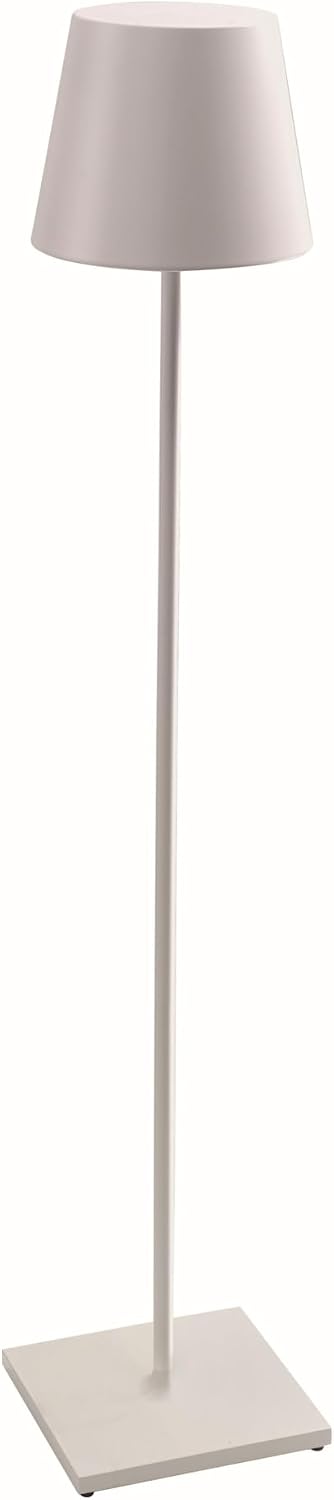 Lampade da lavoro, 150 cm, regolabile, senza fili, bianco, Zafferano, Lampada da Terra Ricaricabile e Senza Fili con Controllo Touch, 2700-3000 K