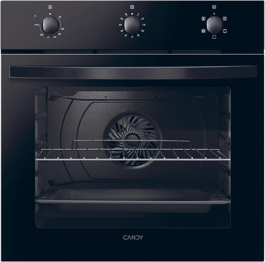 forno N502, 59,5 × 59,5 × 58,8 cm, controllo smart, nero, CANDY, 65 Litri, 5 Modalità di Cottura, 5 x 59, 5 x 58