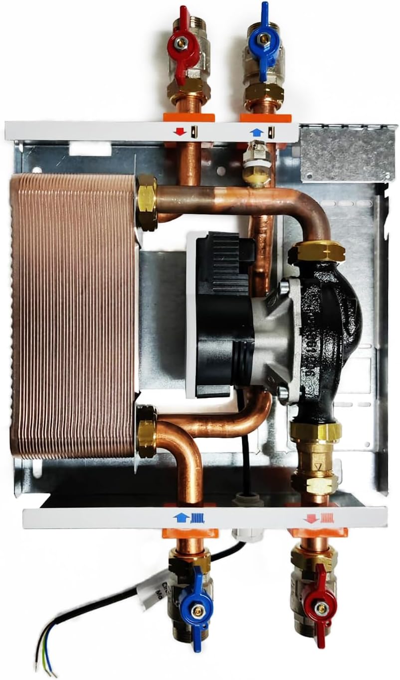 Riscaldamento, MAXIFLAME, SCAMBIATORE KIT 34 PIASTRE 30-35KW MODULO INTERFACCIA TERMOPRODOTTO CALDAIA