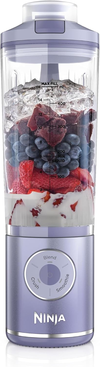 Ninja BC251EULD Tritatutto e mini frullatori, 30 cm, 570 ml, Lavanda BC251EULD
