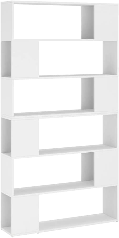 vidaXL Librerie, 100 × 24 × 188 cm, bianco, vidaXL Libreria/Divisorio Stanza Bianco 100x24x188 cm