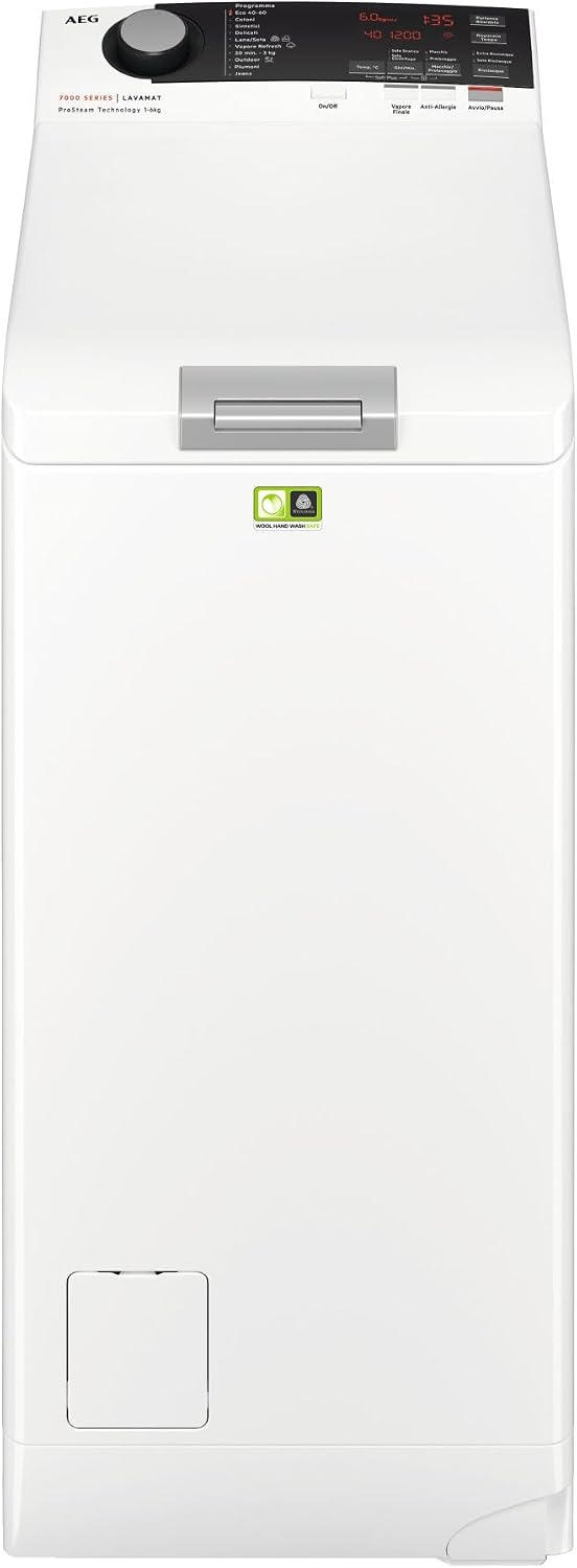 AEG L7TBE624 lavatrice, 6 kg, - Carica dall'Alto Classe B Motore Inverter