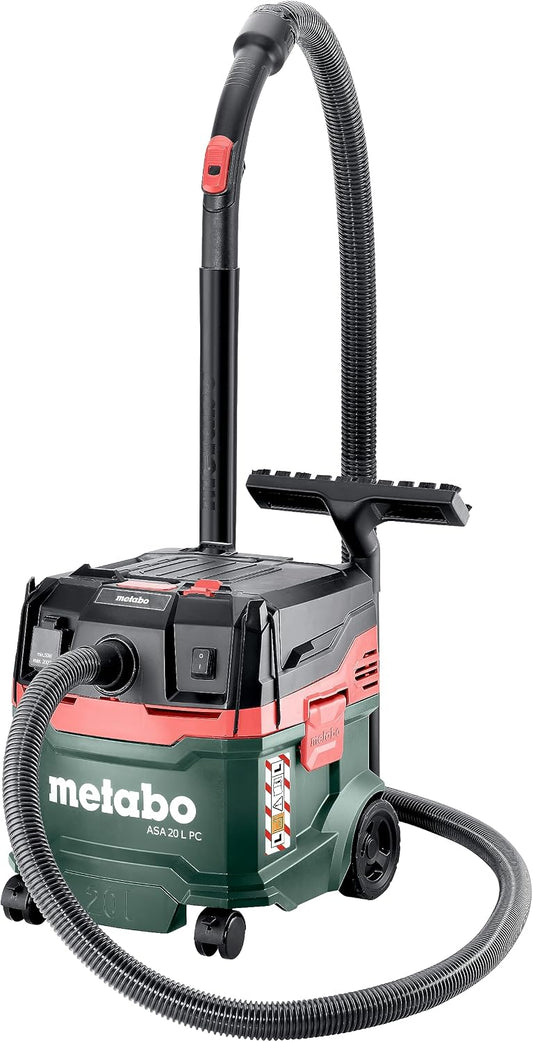 utensile, 20 L, 1200 W, metabo, metabo aspiratore universale ASA 20 L PC, serbatoio da 20 litri, presa per elettroutensili
