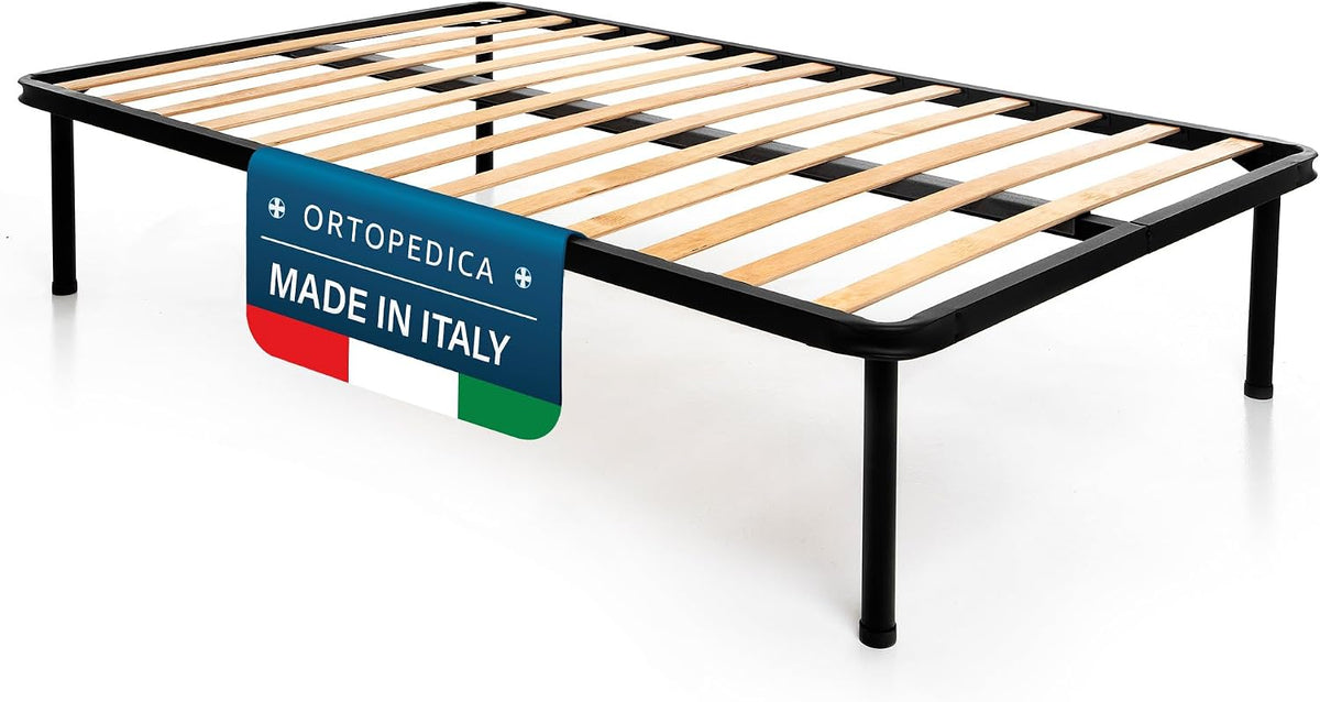 letto, 45 cm, legno, DOLCI SOGNI, con Piedi Stabili e Tappi Anti-Scivolo, 100% Made in Italy