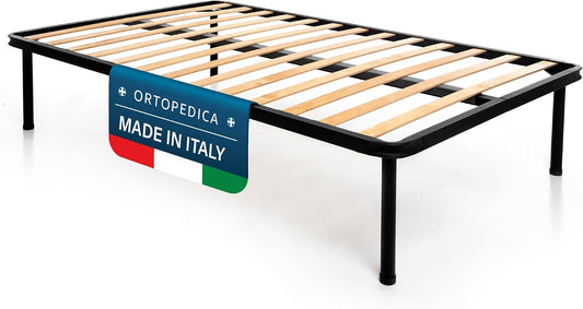 letto, 45 cm, legno, DOLCI SOGNI, con Piedi Stabili e Tappi Anti-Scivolo, 100% Made in Italy