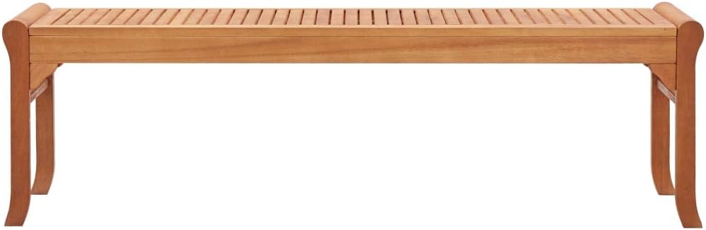 Panche, 150 cm, legno massello, per il giardino, Hothingwell, Panca Senza Schienale per Esterno e Interno