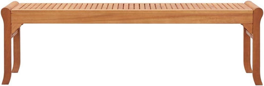 Panche, 150 cm, legno massello, per il giardino, Hothingwell, Panca Senza Schienale per Esterno e Interno