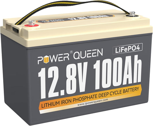 Batterie a ciclo profondo, 12V, 1280Wh, senza fili, power queen