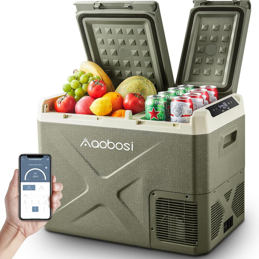 frigorifero, 32L, 24V, 240V, AAOBOSI, Frigorifero Portatile 12v 220v Di Controllo, Per L'Auto e La