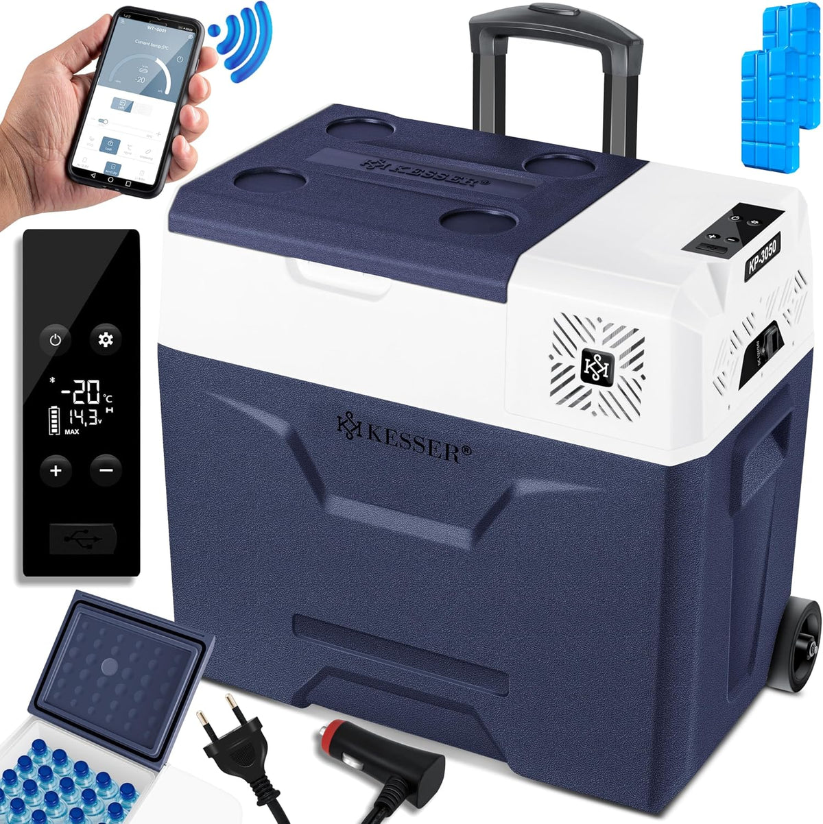 frigorifero, 24 V, 230 V, 20 °C, controllo smart, KESSER