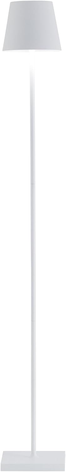 Lampade da terra, 122 cm, regolabile, senza fili, bianco, Zafferano, Lampada da Terra Ricaricabile e Senza Fili con Controllo Touch, 2200-3000 K