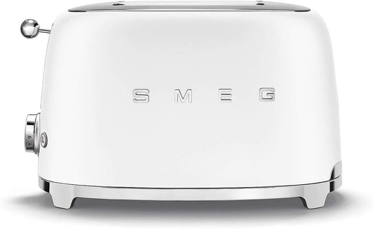Tostapane TSF01WHMEU, 36mm, 950W, bianco, Smeg, 2 Scomparti da 36mm, 6 Livelli di Doratura
