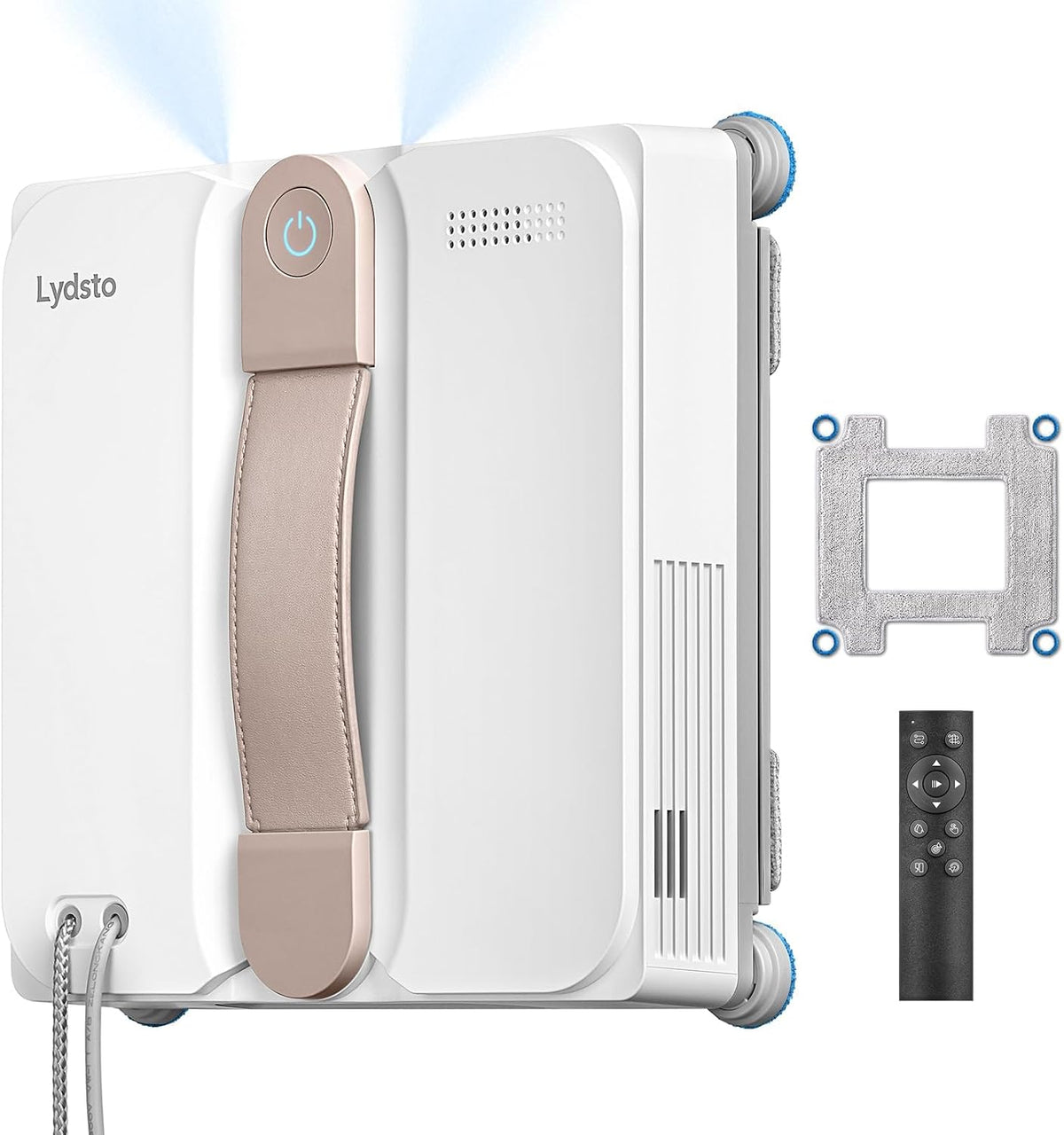 aspirapolvere, 21,5 cm, Lydsto, WL07Max Robot Lavavetri Compatto Ultrasottile Pulizia Bordi e Angoli