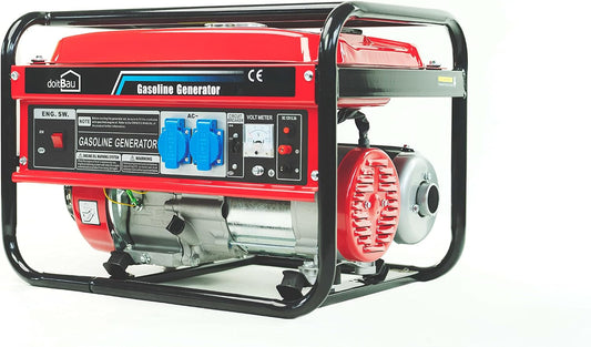 Generatori BS3500, 3000 W, nero, doitBau, 4 tempi AVR e protezione da sovraccarico con avviamento a fune