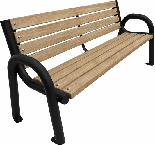 Panche, 125 cm, legno, Primario Grande, Panca con Schienale