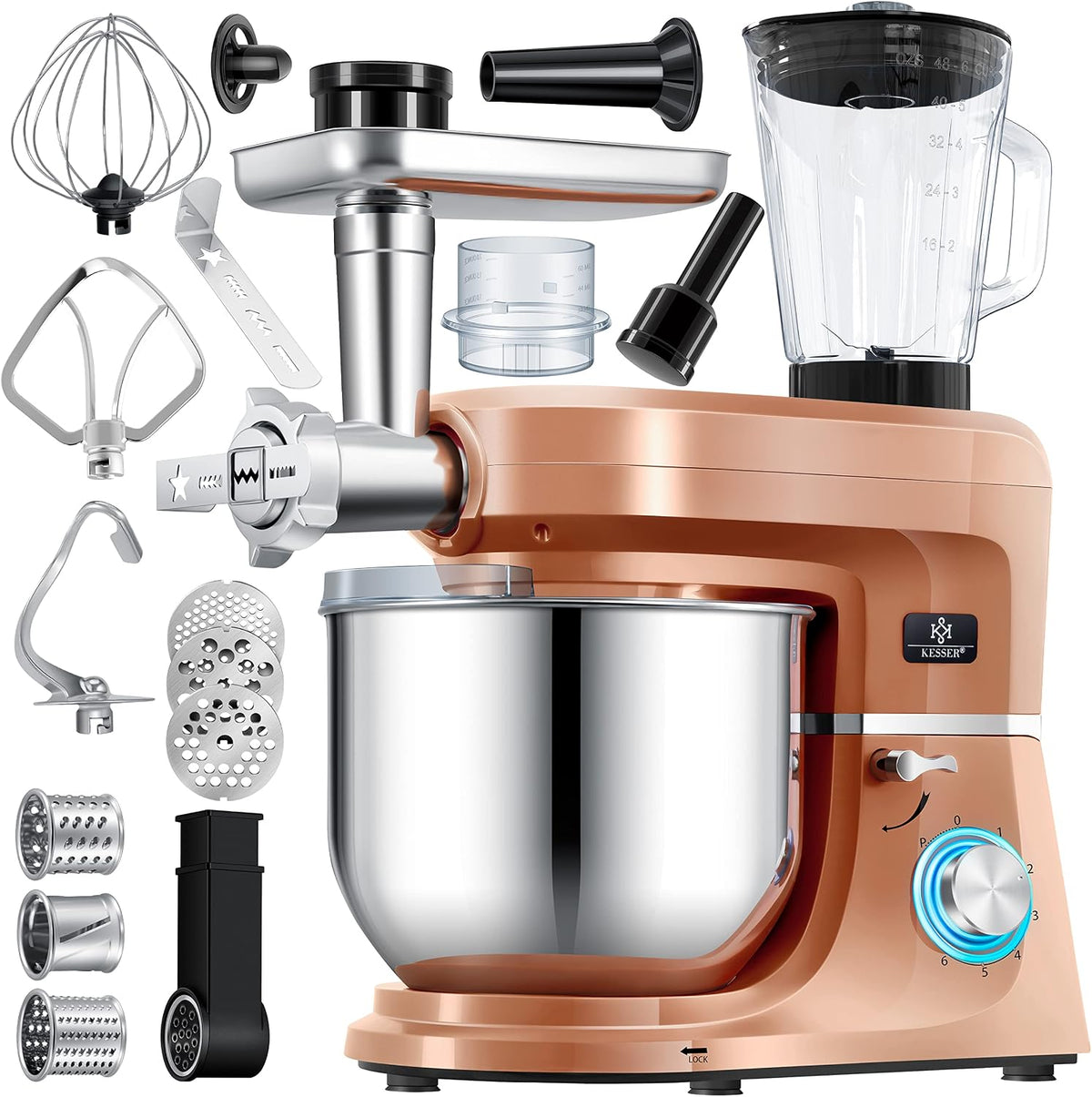 Robot da cucina grandi, 5,5 l, per la cucina, KESSER