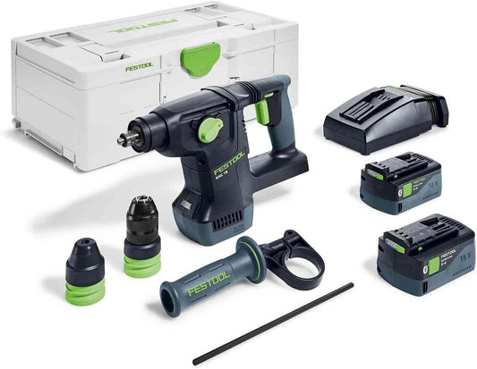 Martelli perforatori, senza fili, Festool, Festool Martello combinato a batteria KHC 18 5, 0 EBI-Plus