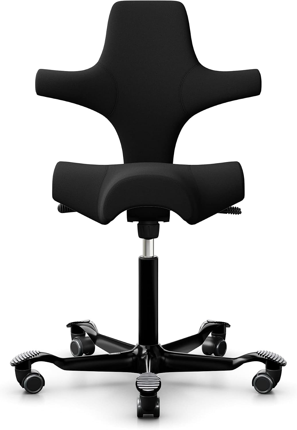 sedia da ufficio EXR009, 200 mm, nero, per l'ufficio, Hag, HAG Capisco 8106 Xtreme Poltrona da ufficio, con molla a gas standard, 5 cm