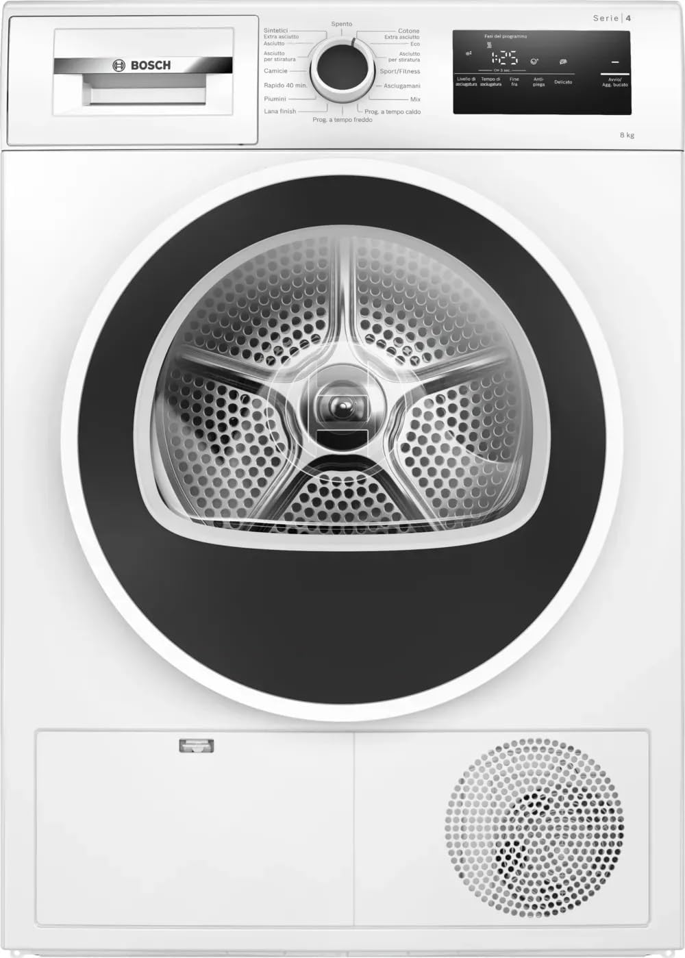 Bosch WTH85208II Asciugatrici a pompa di calore, 42 × 598 × 613 mm, 8 kg