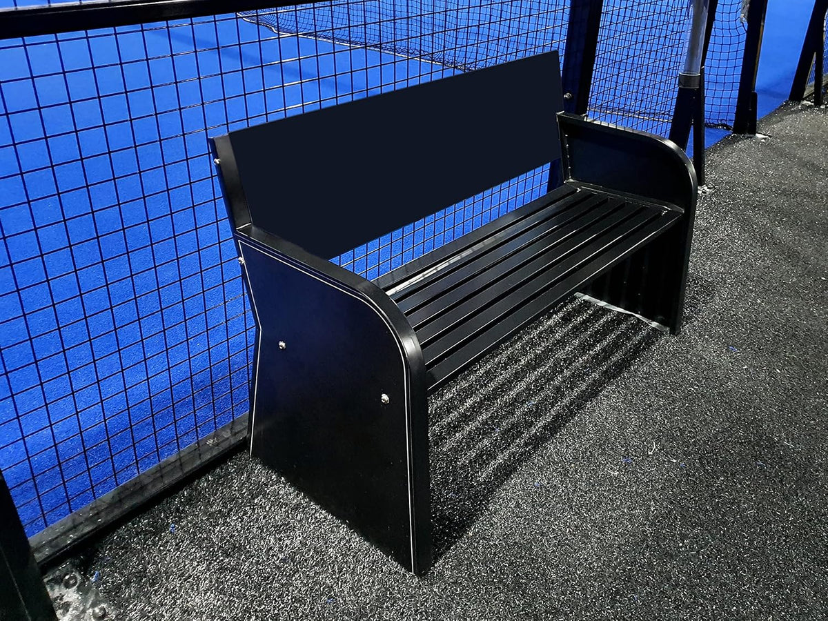 Panche, 151 × 55 × 79cm, acciaio, nero, per il giardino, Carrington