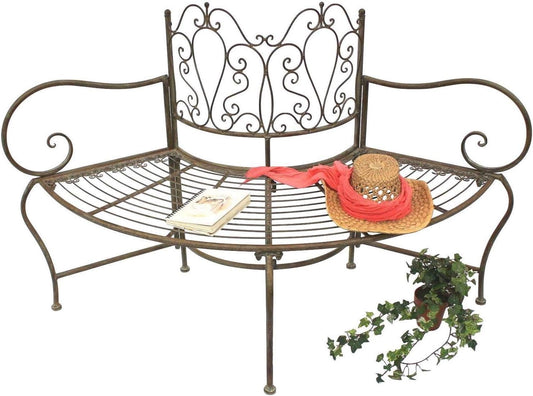 Panche, 135cm, metallo, per il giardino, DanDiBo
