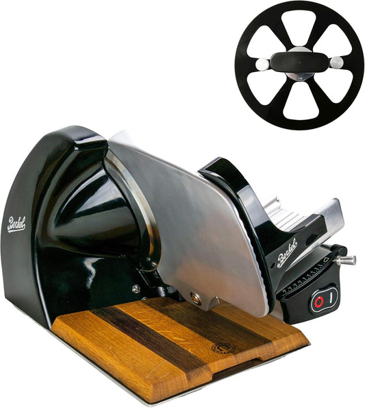 Affettatrici HL250, 200 × 183 mm, legno, nero, Berkel, Berkel Affettatrice Home Line 250 in nero