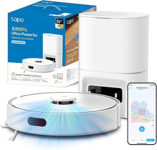 aspirapolvere RV30, 3L, controllo smart, Tapo, Svuotamento Automatico Polvere 3L