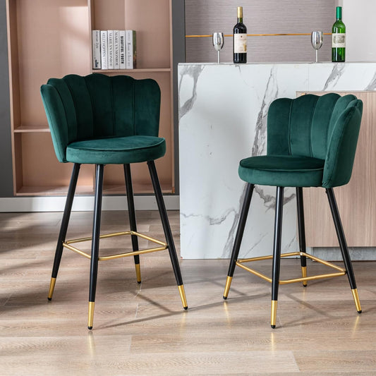Sgabelli da bar, verde, per la cucina, chairus