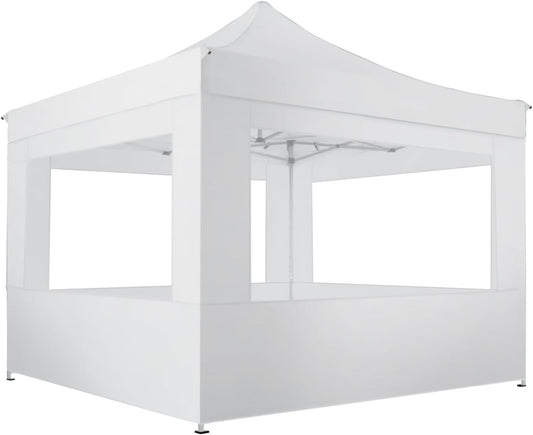 Tende per eventi e tendoni, 3 × 3 m, pieghevole, alluminio, bianco, per il giardino, per la terrazza, tectake
