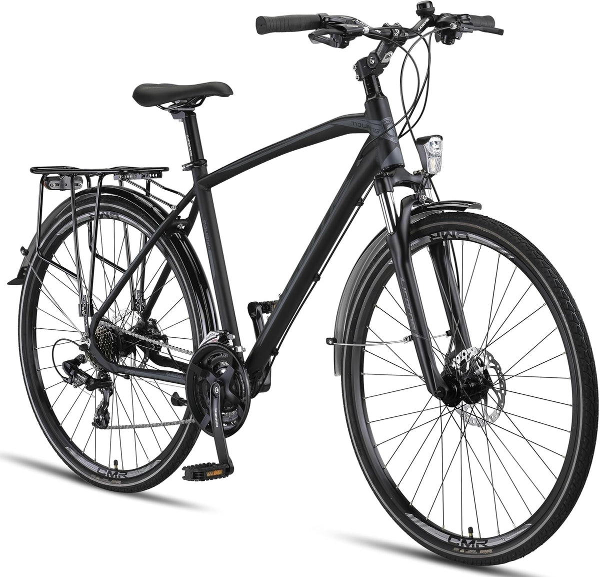 Bici ibride, 28 pollici, alluminio, Licorne Bike, da 28 pollici, con cambio a 21 marce