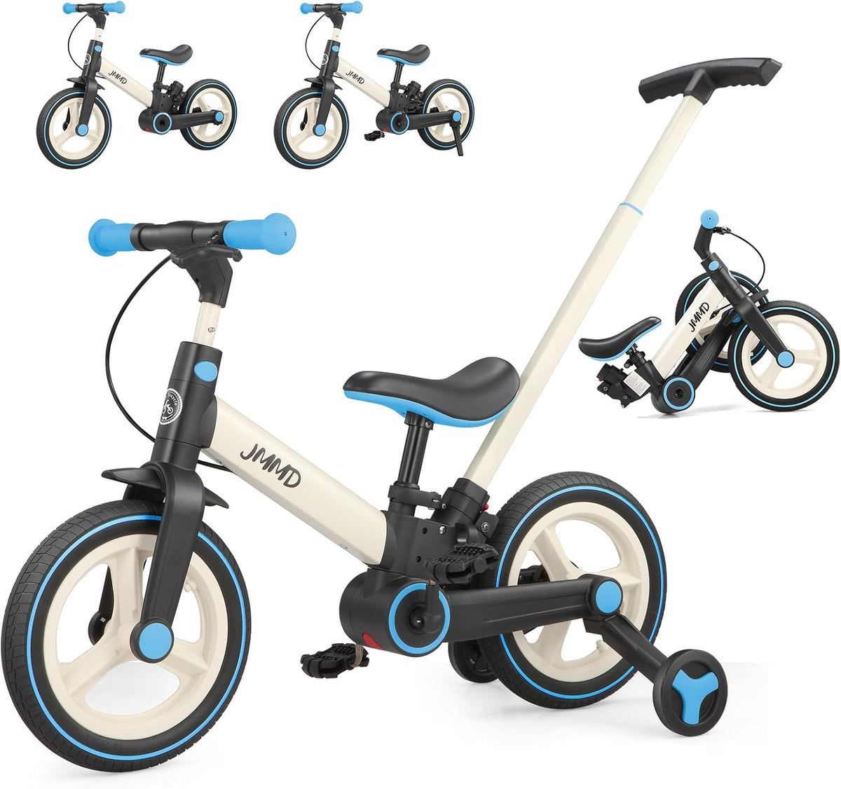 Balance Bikes, JMMD, JMMD 6 in 1 Toddler Bike with Push Handle for Kids 18-60 Months