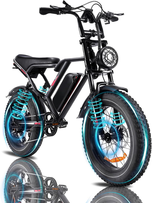 Bici elettriche, 48V, senza fili, Kalorace, Bici Elettrica per Adulti, Batteria Rimovibile da 48V-17.5/20Ah per Montagna