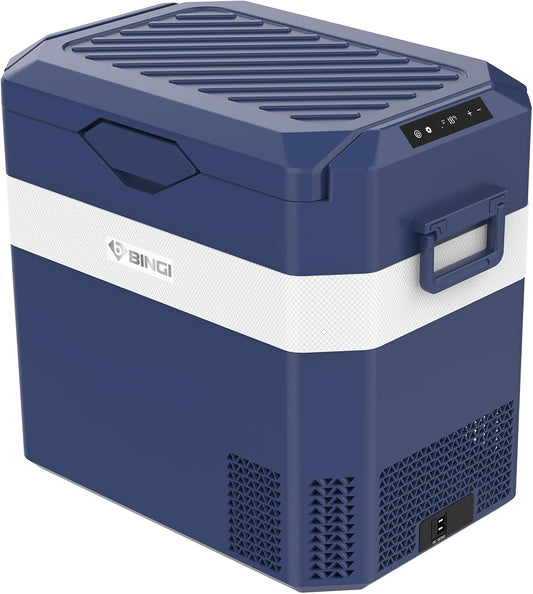 frigorifero, 38L, 18°C, 15°C, B BINGI, -18°C a +15°C, Frigo Auto per Viaggi Lunghi - 12V/24V/220V, Compatibile con Camper